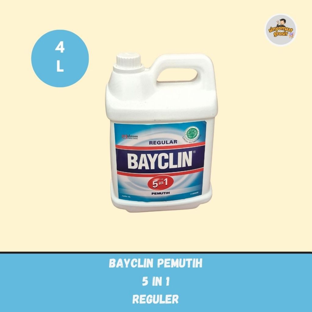 BAYCLIN PEMUTIH PAKAIAN REGULAR 4 LITER / BAYCLIN 4 LITER - belanja hemat