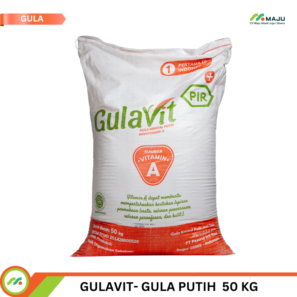 

GULA PUTIH GULAVIT 50KG (KARUNGAN)