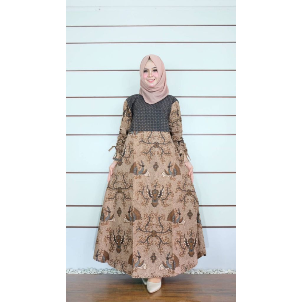 gamis katun batik solo