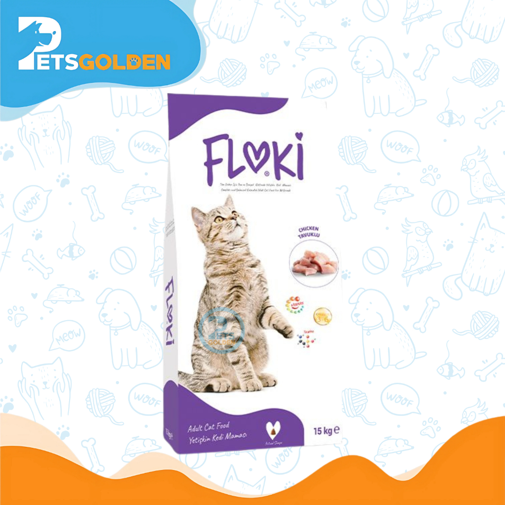 FLOKI CAT ADULT CHICKEN 1 KG | MAKANAN KUCING PREMIUM RASA AYAM