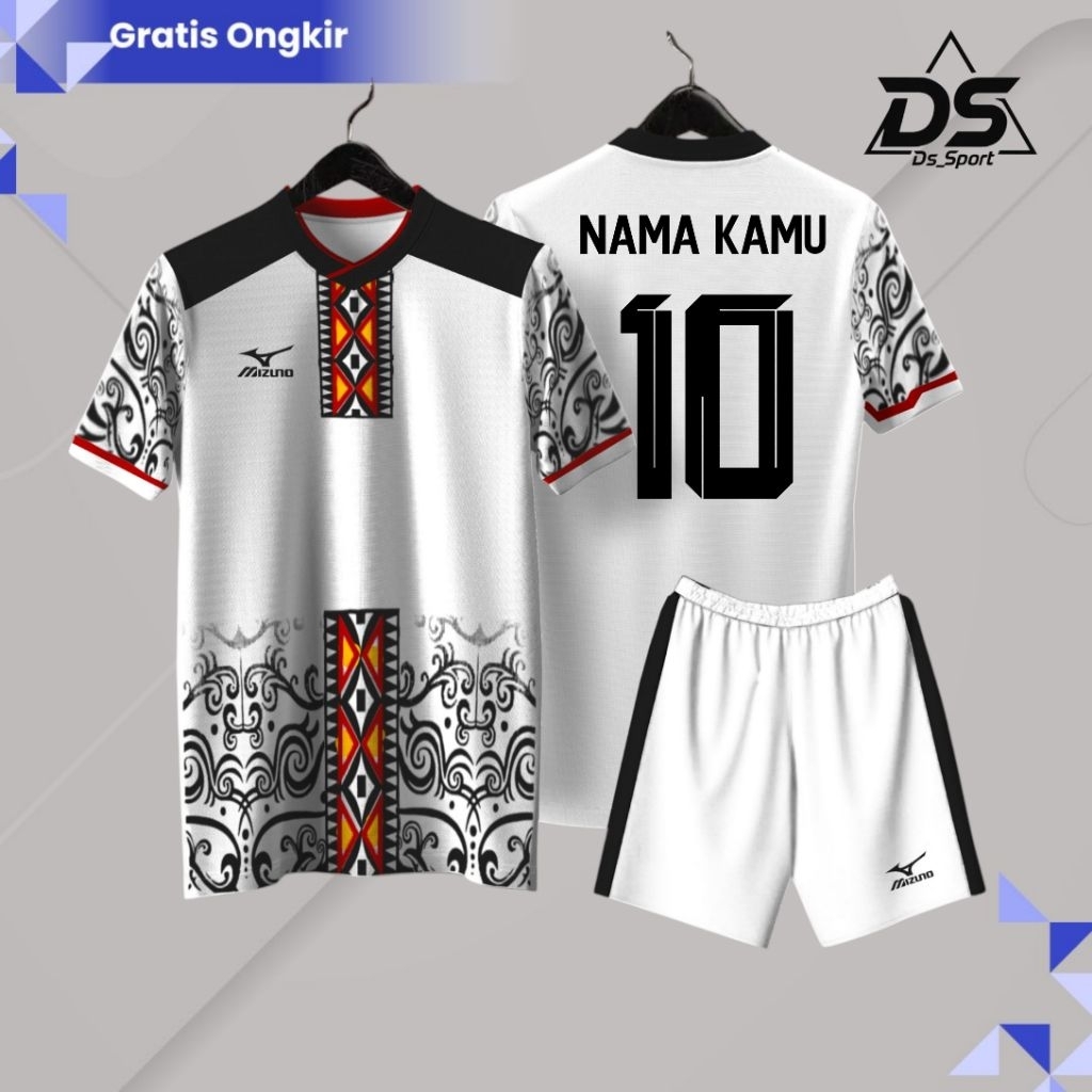 Ortuseight- Setelan Baju Futsal Dewasa Unisex Free Custom Nama+Nomor Jersey Bola Dewasa Dry-Fit