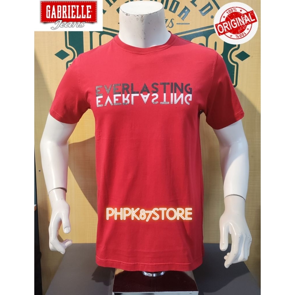 Kaos pendek pria Merek gabrielle,kaos pria slim fit original