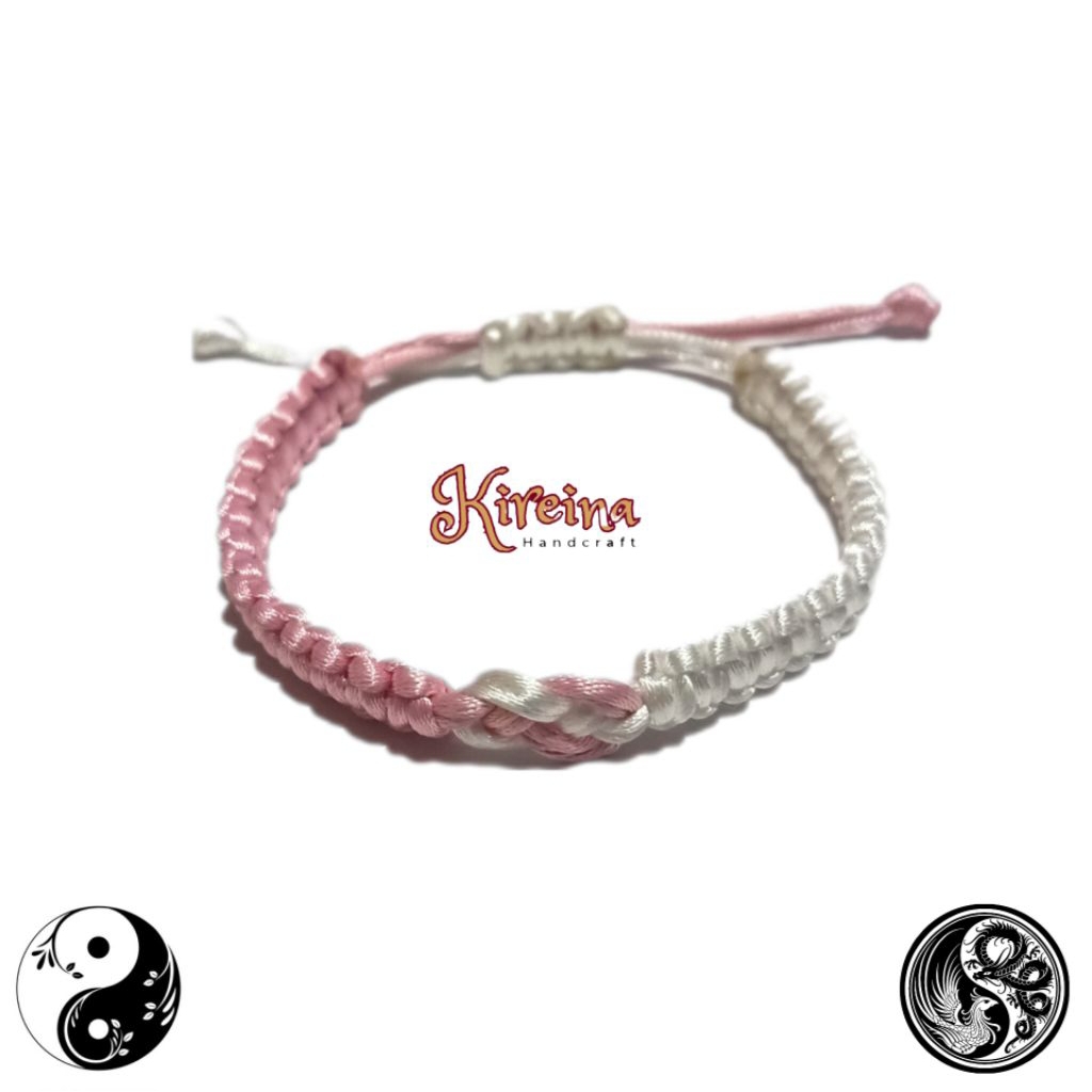 Gelang Pulsera Yin-Yang terbaru kekinian rajut medle Free Box Kardus cantik