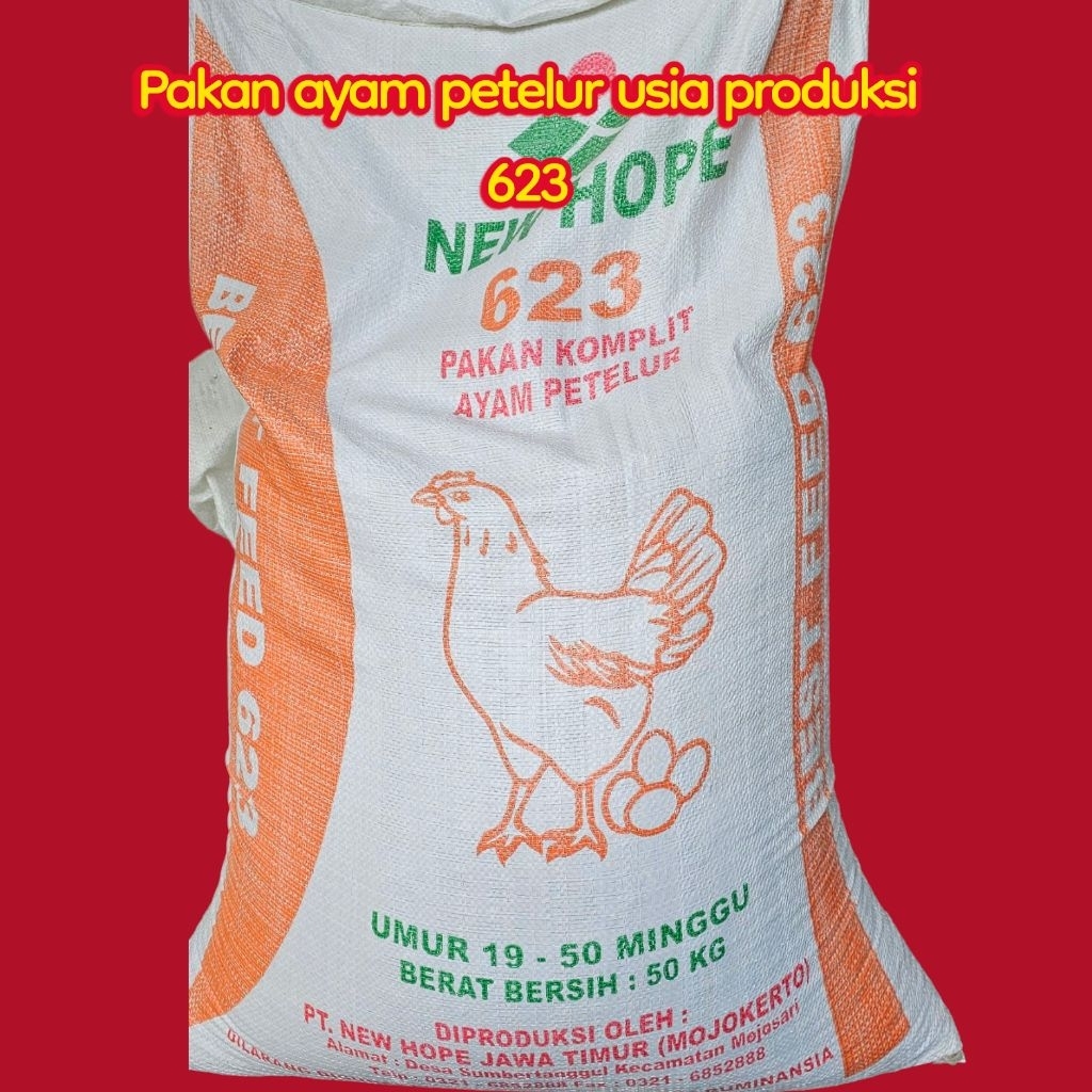 JAMINAN STOK BARU PAKAN AYAM PETELUR 623 new hope 1kg