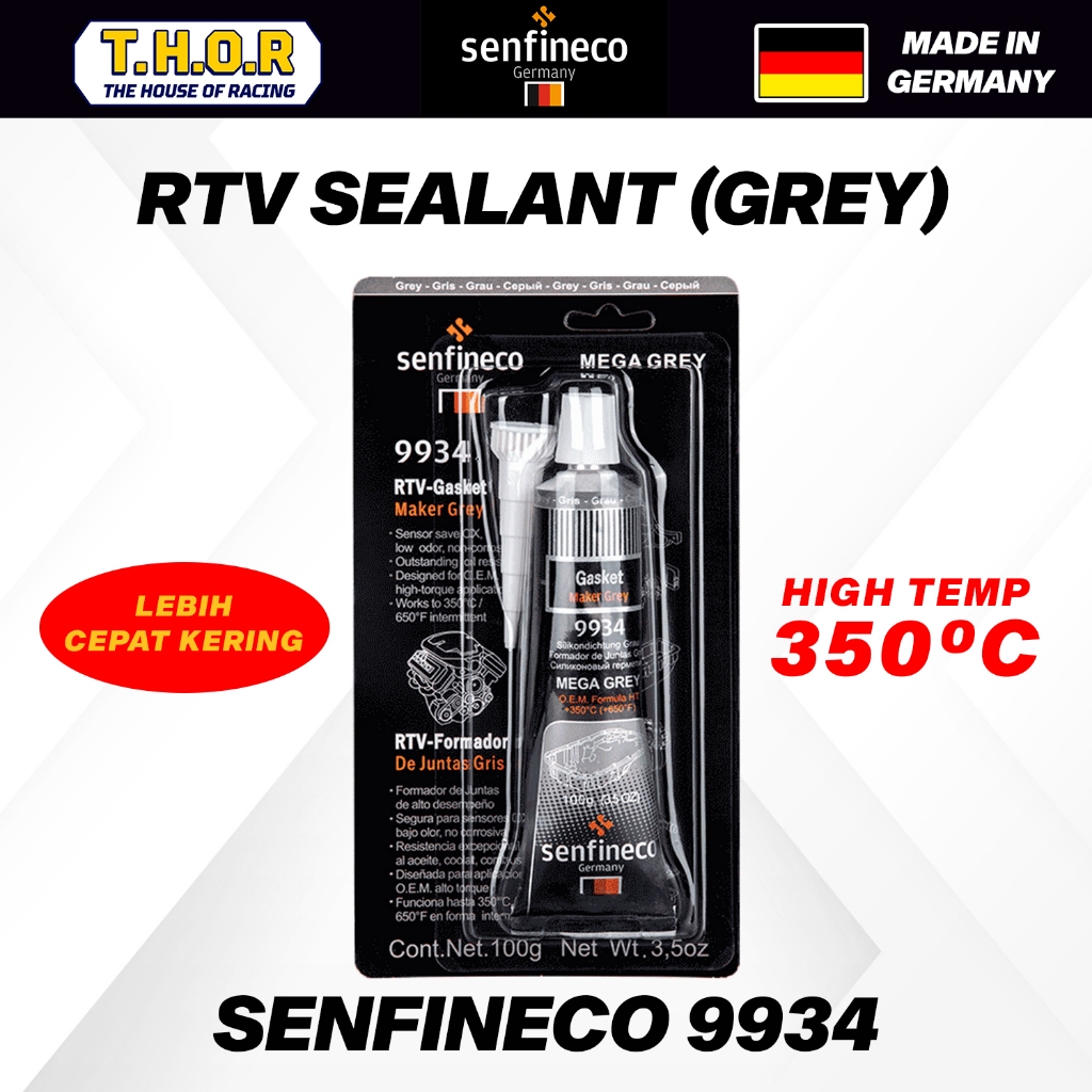 Senfineco 9934 - RTV Gasket Maker Grey - RTV - Gasket - Sealant
