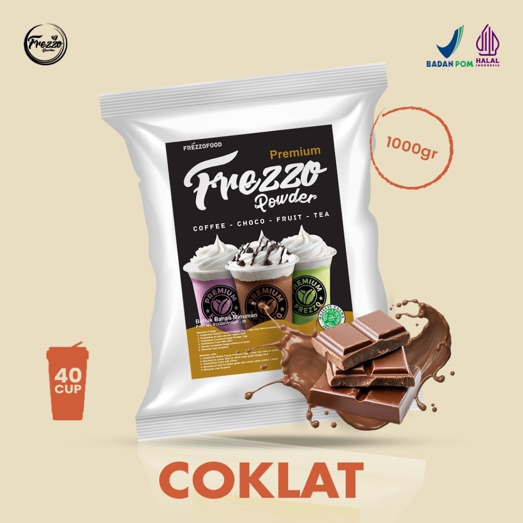 

Bubuk Minuman Rasa Coklat Premium Frezzo 1kg / Minuman Murah dan Enak Frezzo Premium