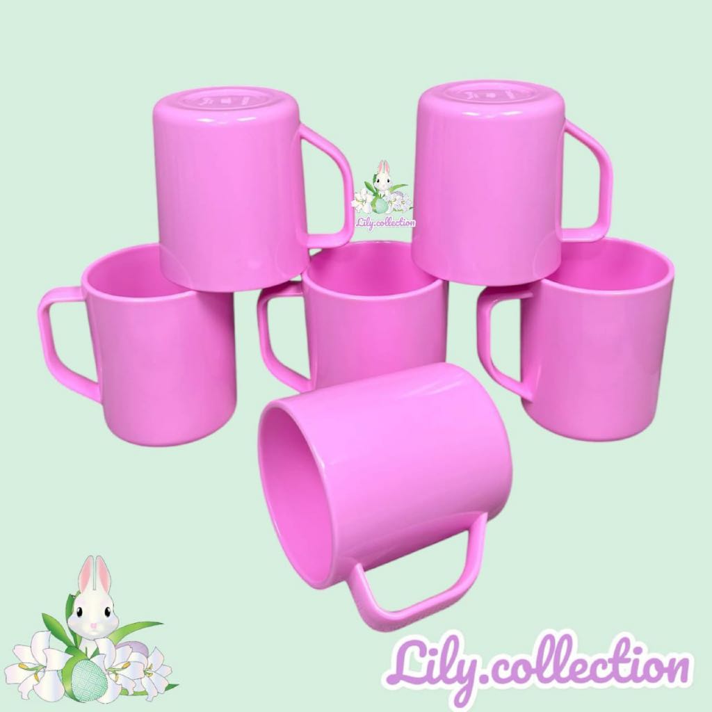 Cangkir Jadul  400ml Set 6 Pcs / 12 Pcs | Gelas Melamin | Gelas | Cangkir Semi Melamin - LILYCOLLECT