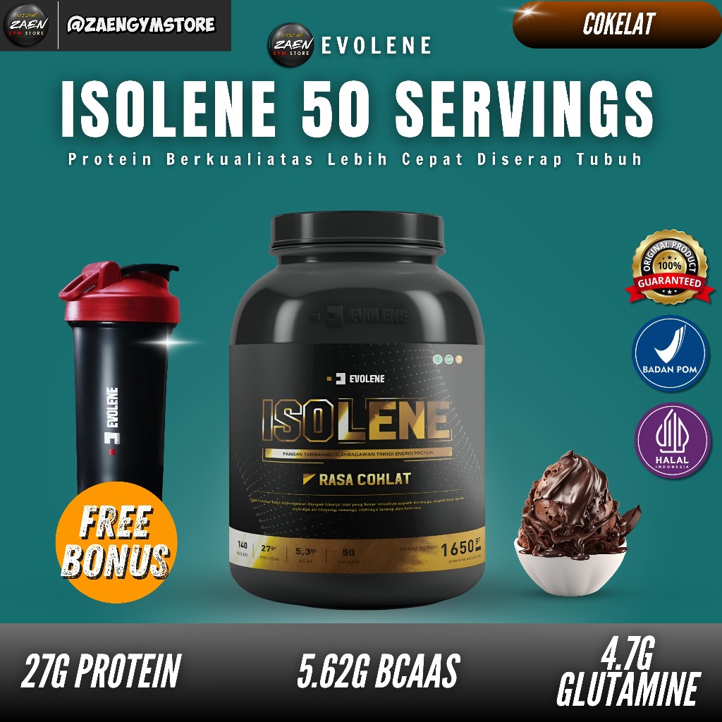 EVOLENE ISOLENE WHEY PROTEIN ISOLATE 50 SERVINGS