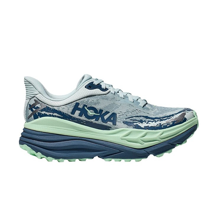 Sepatu Trail Running Wanita Hoka Stinson 7 W Droplet Thunder Cloud Original