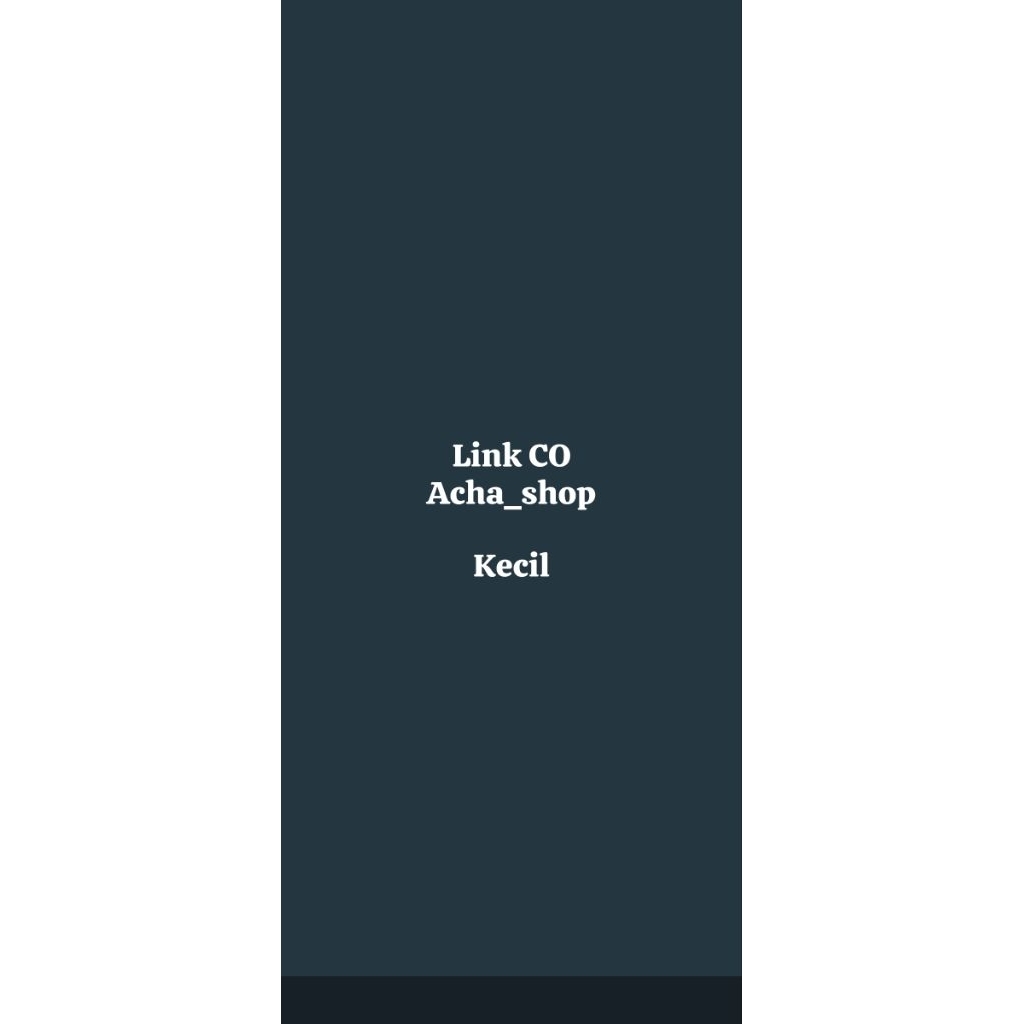 

Link Khusus CO kecil