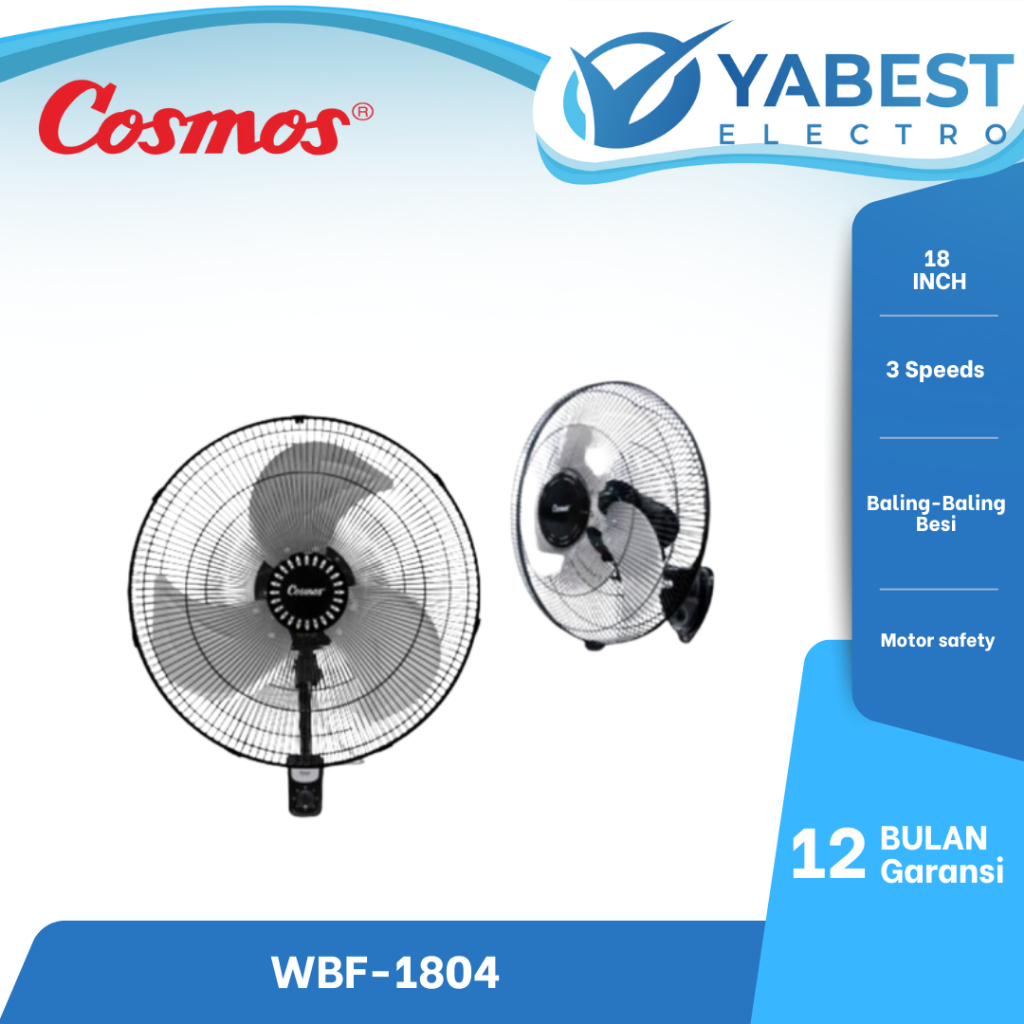 COSMOS Kipas Angin Besi Dinding 18 inch - WBF-1804