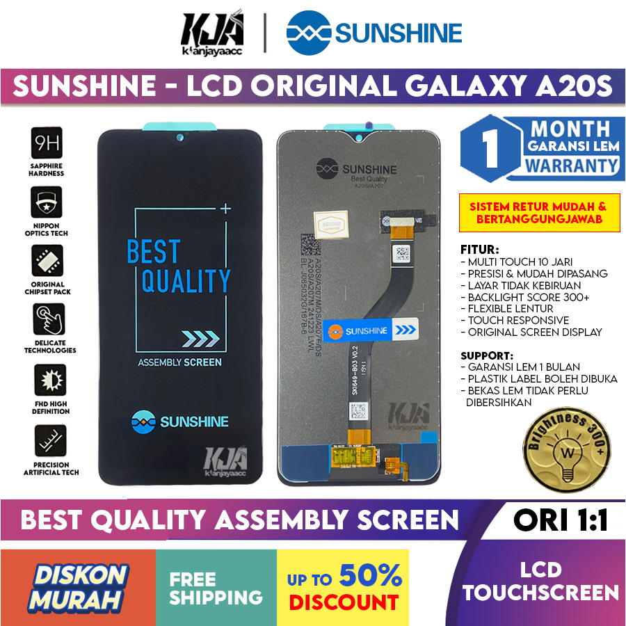 ❤️ LCD Original ❤️ Samsung A20S A207 A207F Touchscreen Hp ORI