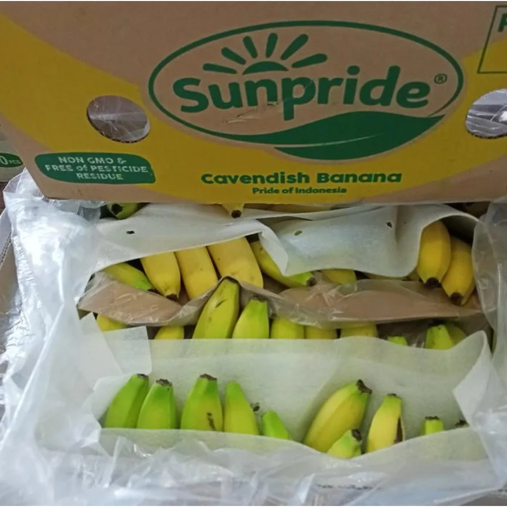 Pisang Cavendish Sunpride Super / Cavendish Banana Sunpride 13kg / Box