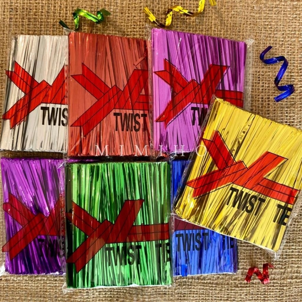 

Kawat Ikat Souvenir/Kawat Ikat Potong/Twist Tea/Panjang 8 cm /1 bungkus isi 100 Pcs