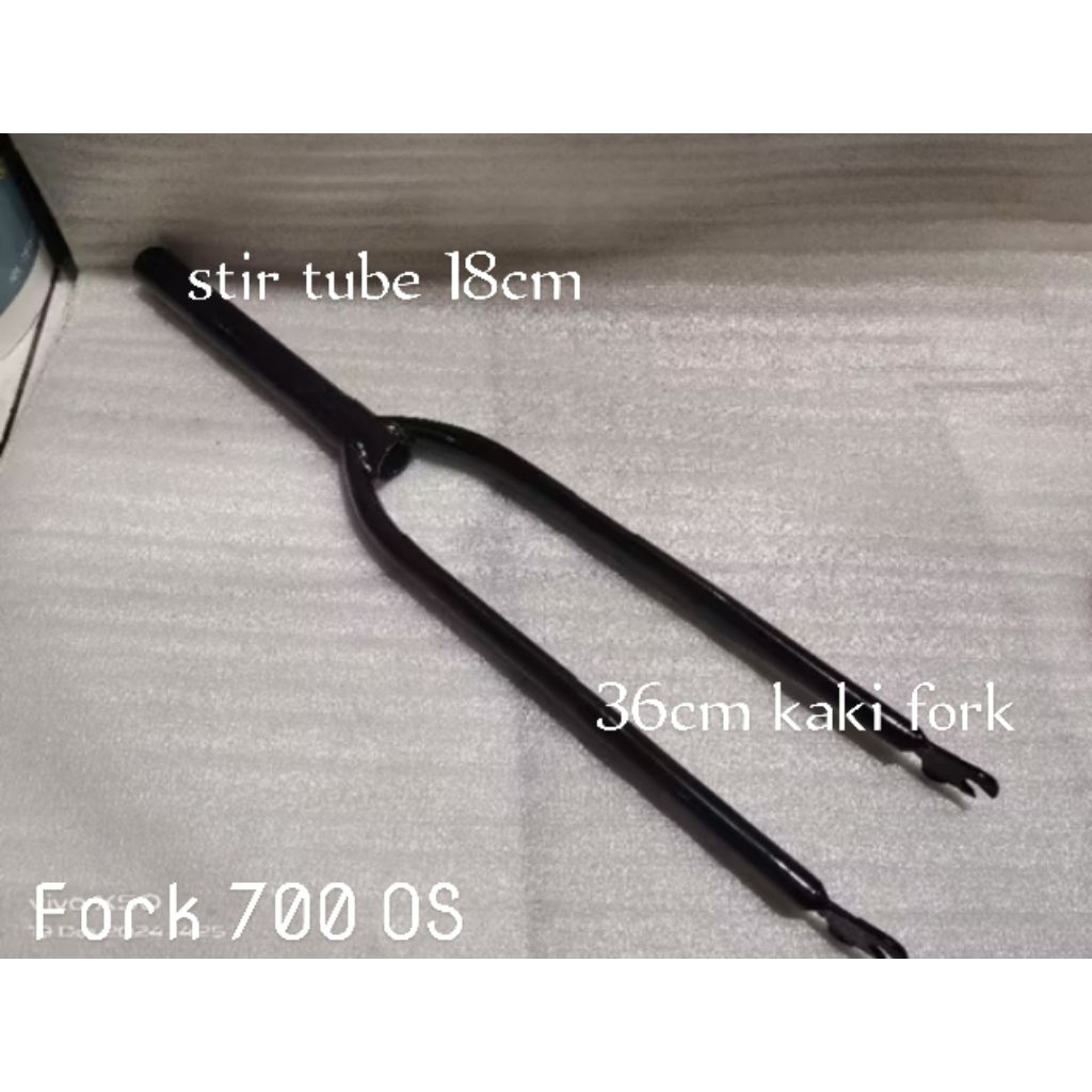Garpu Sepeda Fixie Roadbike Fork 700 Fork Rigit OS / Standar (pakai drat)
