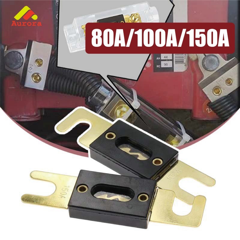 80A/100A/150A Fuse Sekering ANL Otomotif untuk Melindungi Sirkuit Mobil dari Arus Berlebih Saat Modi