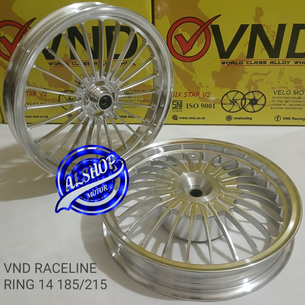 Velg vnd raceline ring 14 185/215 honda vario 125 vario 150 160 cbs 110 beat scoopy genio spacy