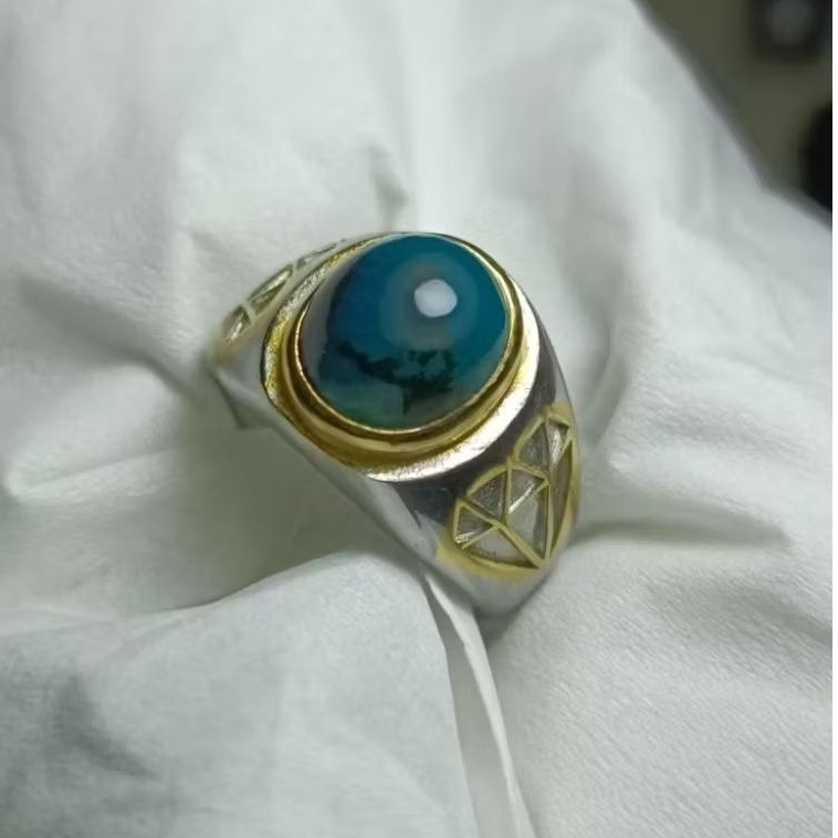 Batu akik BACAN DOKO natural BACAN DOKO coklat encer original size 7