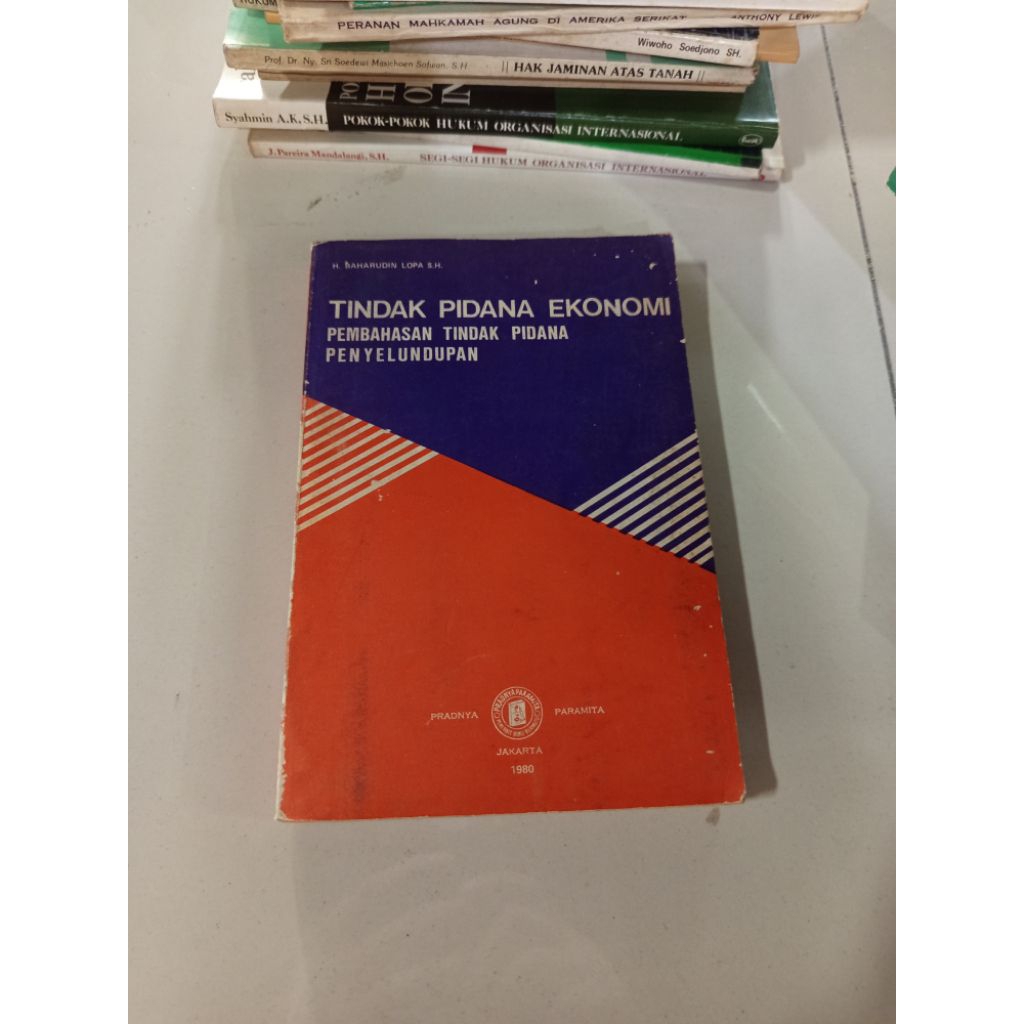 buku original - tindak pidana pendidikan ekonomi pembahasan tindak pidana penyelundupan oleh Baharud