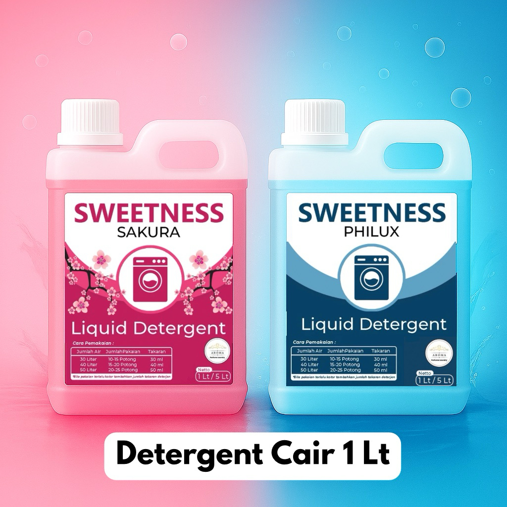 [COD] DETERJEN CAIR, Detergent Laundry Premium 1 Liter, Deterjen cair Laundry murah, Liquid Detergen