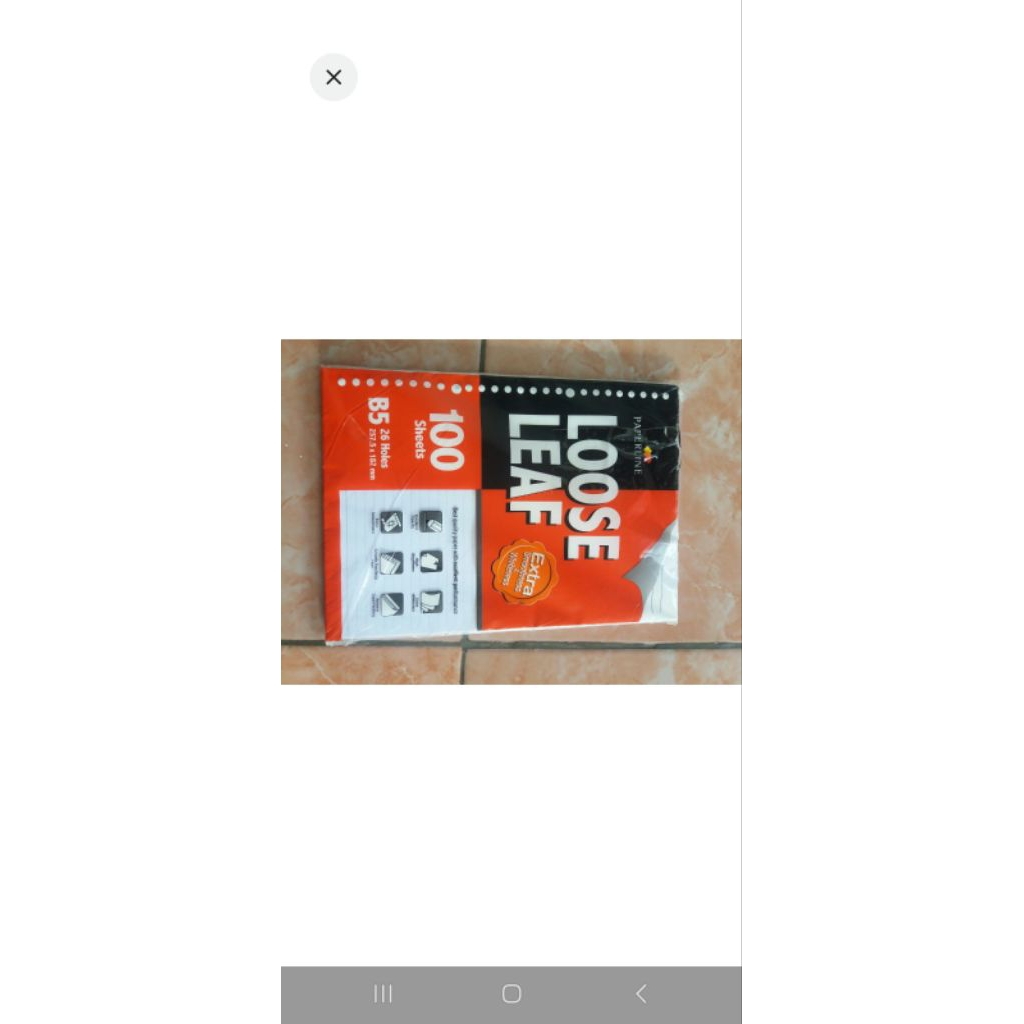 

Kertas Binder Loose Leaf