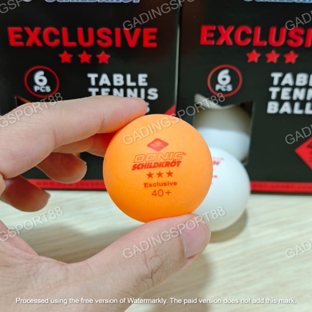 Original Bola Ping Pong Donic Schildkrot Exclusive 3 Star Isi 6 Original - Bola Pingpong Donic