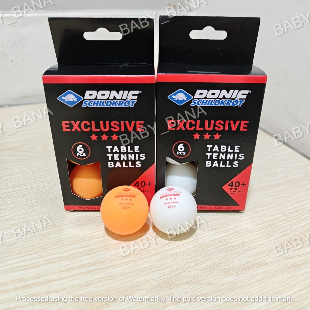 Original Bola Ping Pong Donic Schildkrot Exclusive 3 Star Isi 6 Original - Bola Pingpong Donic