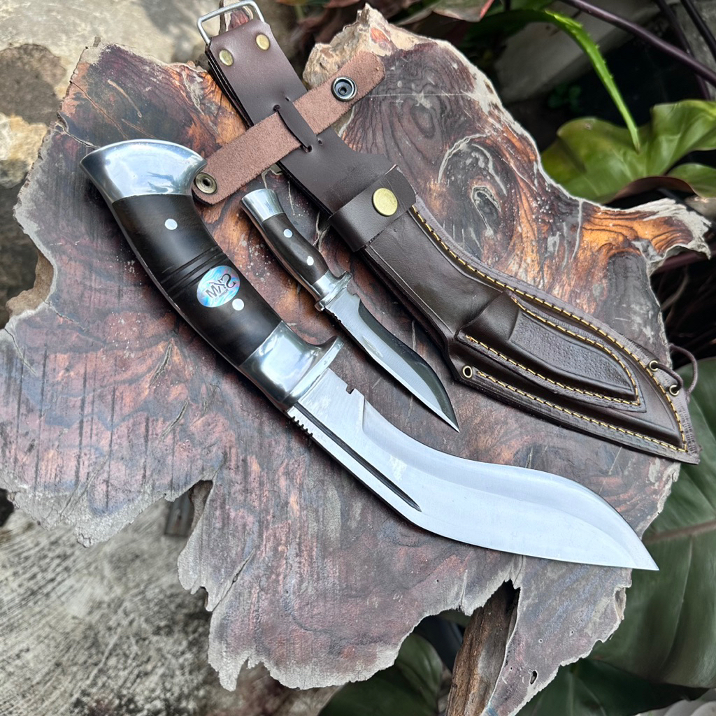 (COD) pisau survival kukri set pisau kecil