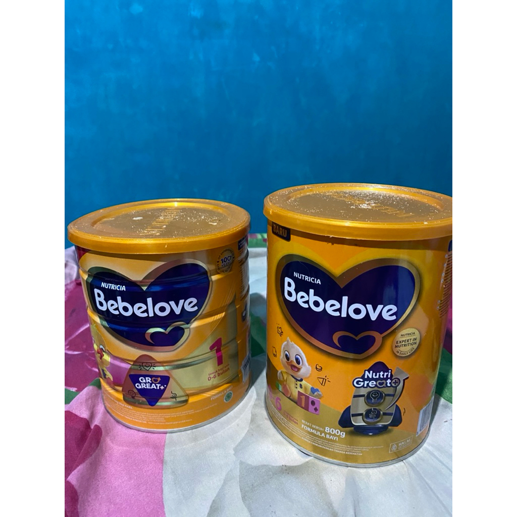 kaleng susu bekas bebelove baru bagus tidak peyok tidak karat
