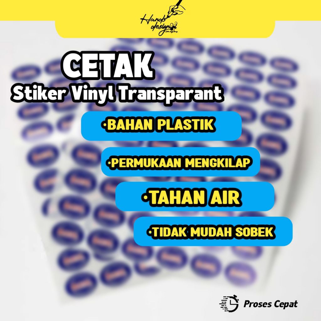 

Cetak Stiker Vinyl Transparant/Cetak Stiker Usaha/Cetak Stiker Ukuran A3+