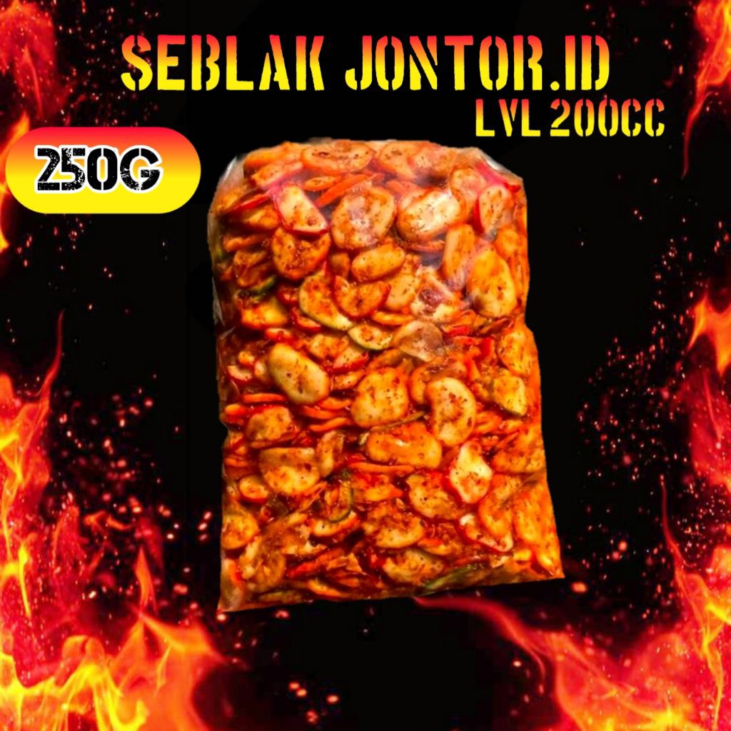

kerupuk seblak Bantet gurih renyah pedas rasa bawang lvl 200 cc variasi 250g pedas bantet kerupuk Snack cemilan