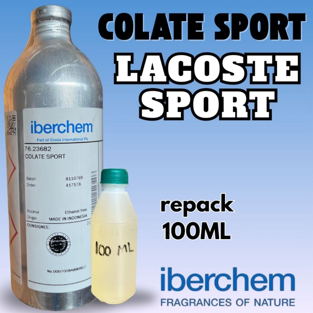 (100Ml) Bibit Parfum Colate Sport By Iberchem Searah Lacoste Sport