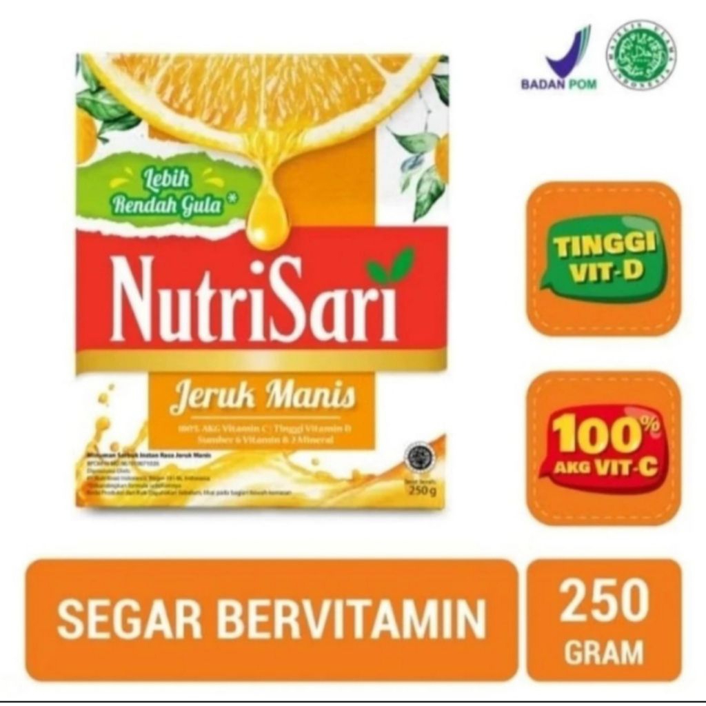 

nutrisari jeruk manis 250 gr tinggi vitamin C