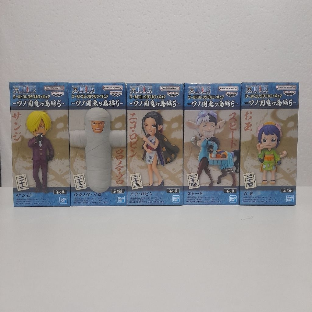 WCF ONE PIECE ORIGINAL WCF WANOKUNI-ONIGASHIMA VOL 5 (SANJI ZORO ROBIN SPEED OTAMA) JAPVER MISB (SEA