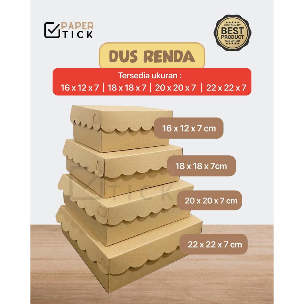 

(ISI 10 LEMBAR) Dus Kotak Nasi Catering RENDA NON LAMINASI 16x12x7 (R5) 18x18x7(R8) 20x20x7(R10K) 22x22x7(R10B) D / Dus Catering / Box Catering / Dus Nasi / Kotak Nasi Hajatan / Kotak Nasi Ayam Bakar