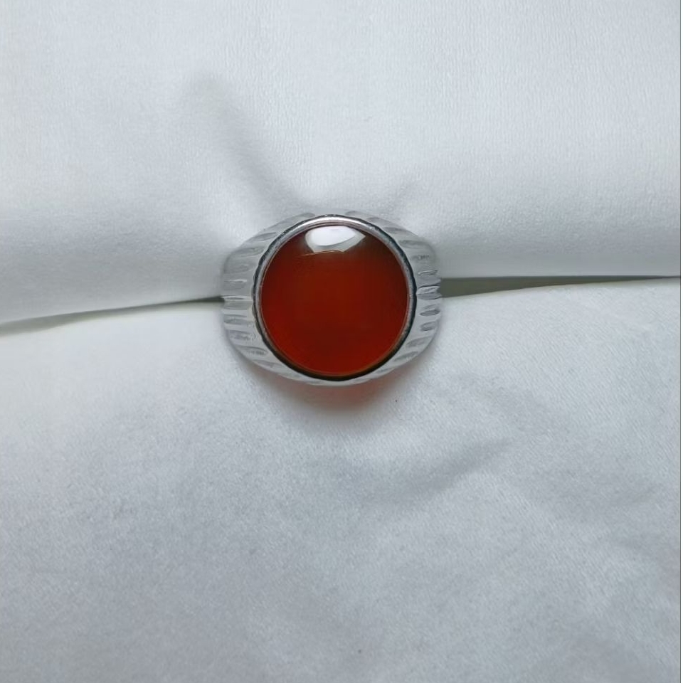 cincin batu akik yaman ahmer natural