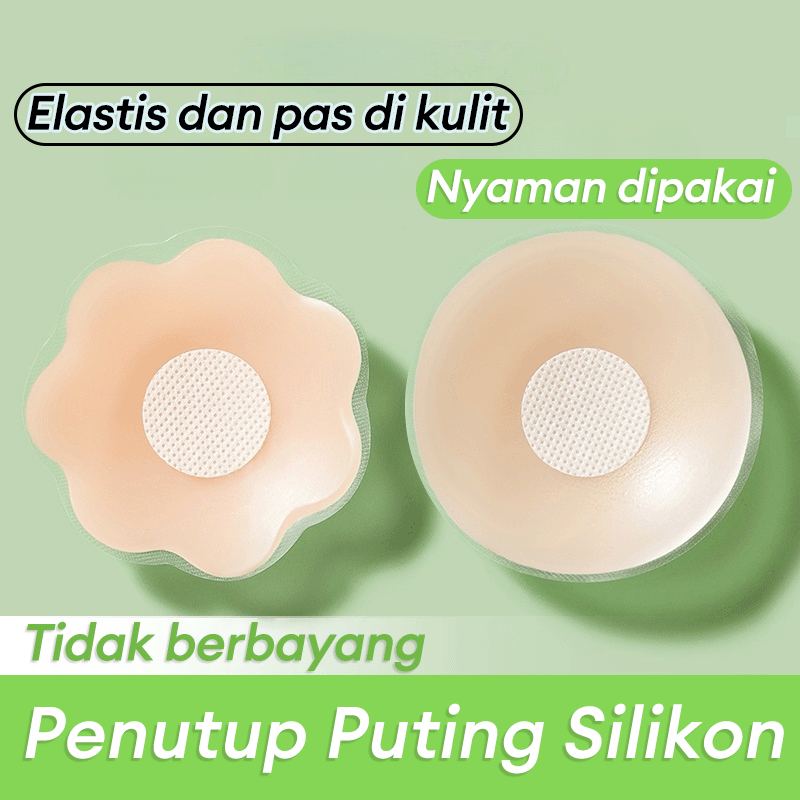 ​​Nipple Cover Silikon 2 Pcs Reusable Invisible Bra Pad Anti Bocor Waterproof AL104​​