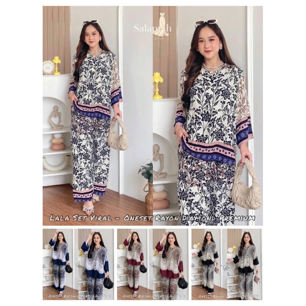 one set rayon viscose premium kekinian || one set rayon diamond premium