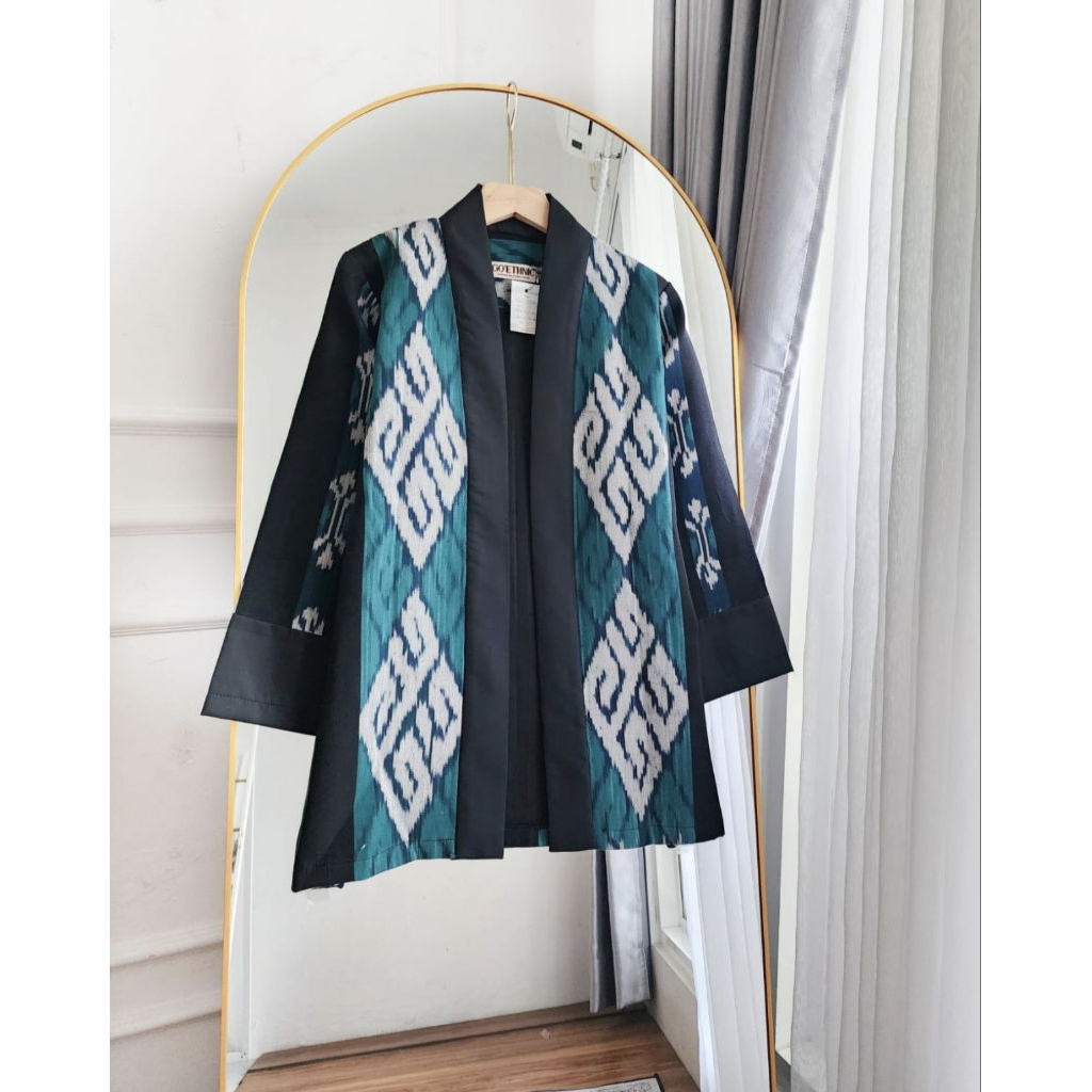 TENUN_GAYA Outer tenun wanita modern blazer tenun wanita modern atasan tenun wanita fashion tenun  k