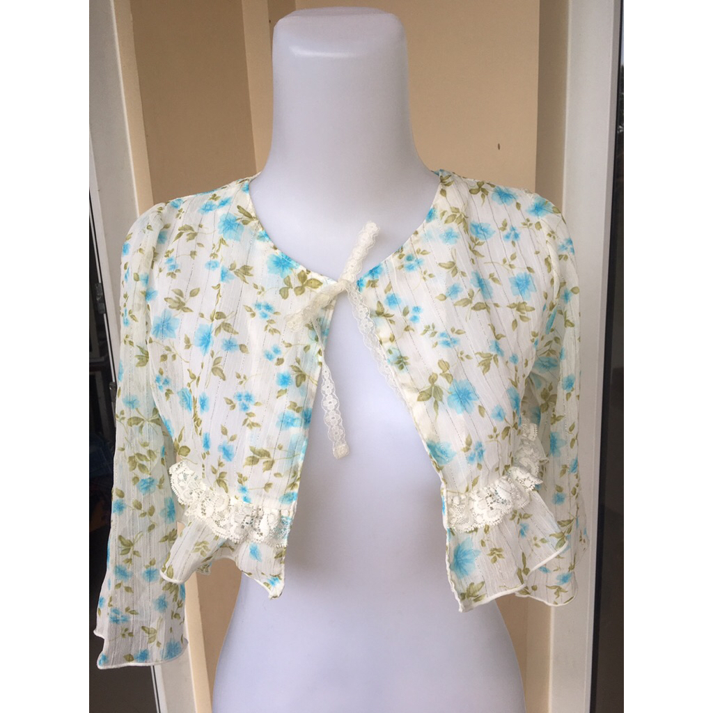 Bolero floral fairy core mori kei