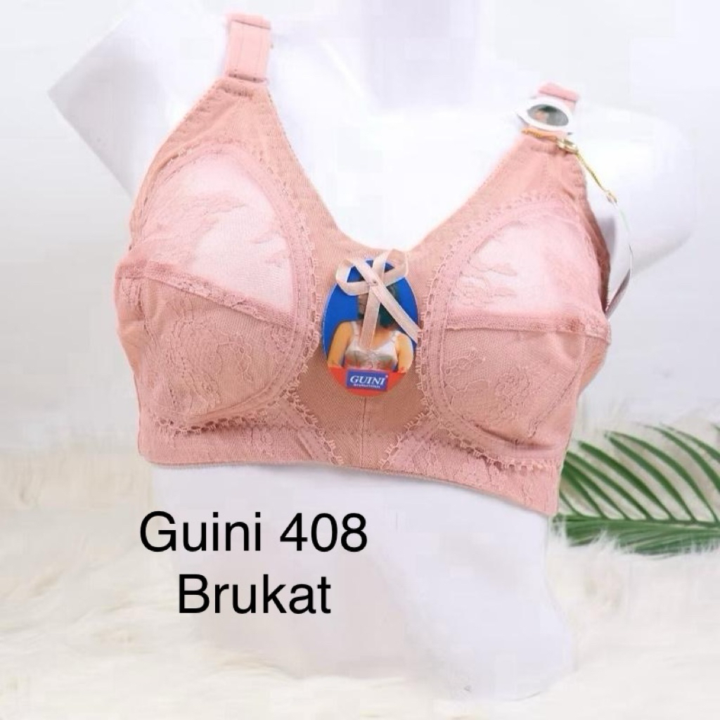 BH Sister Bra Jumbo Guini 500 408 Cup B Tanpa Kawat Tanpa Busa Brukat Tanpa Kawat COD Pakaian Dalam 