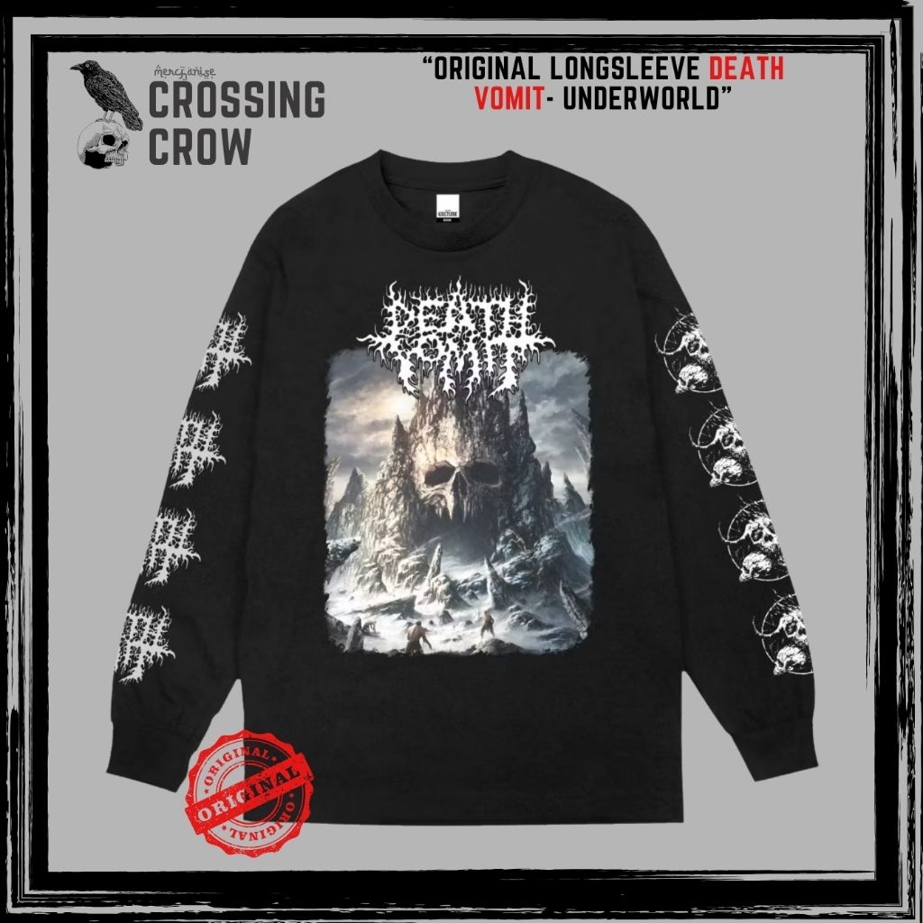 Longsleeve Kaos Death Vomit Original Underworld