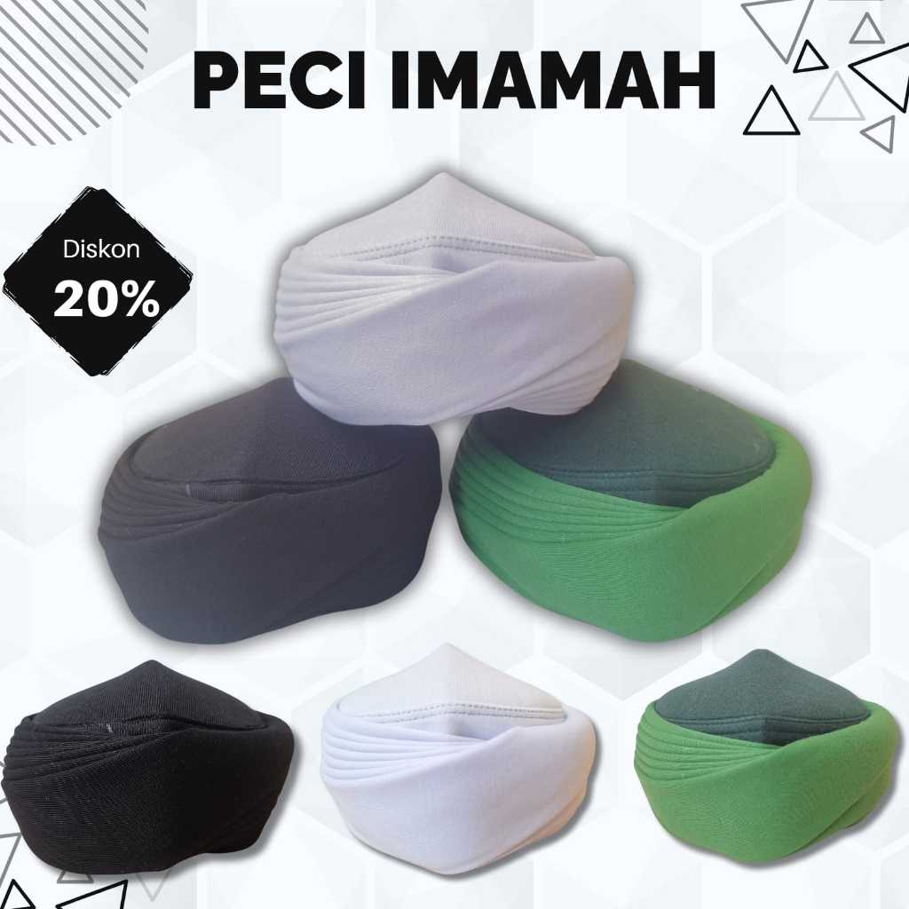 Peci Imamah Tanpa Ekor 4 Lipatan Sudah Tinggal Pakai Instan Permanen Bisa Untuk Anak Dan Dewasa