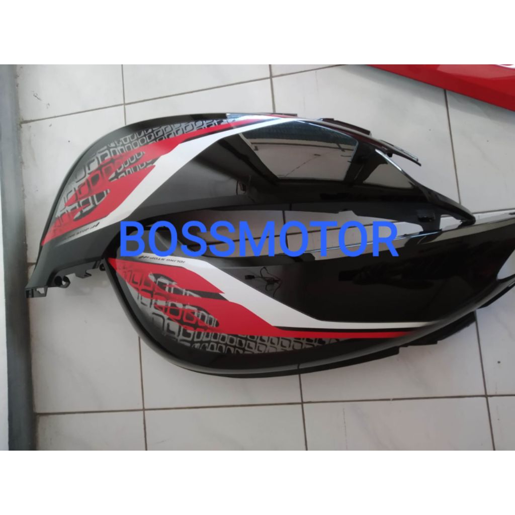 Cover body samping scoopy fi esp hitam  2019 set kanan kiri