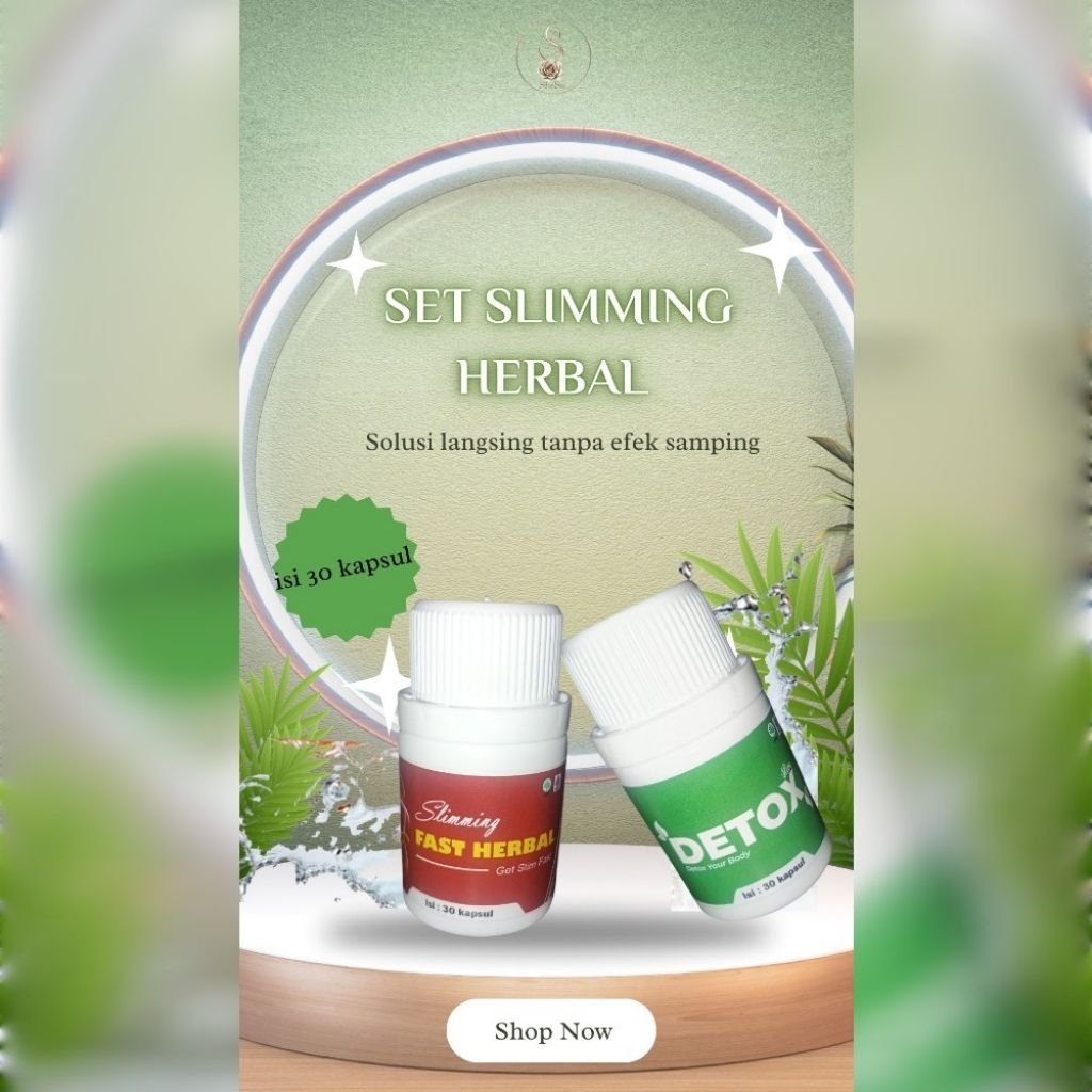 SheSa Bodycare - Set Slimming Herbal (slimming fast & Detox slim)