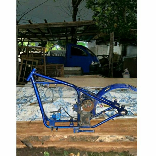 rangka/frame motor chopper pnp mesin scorpio