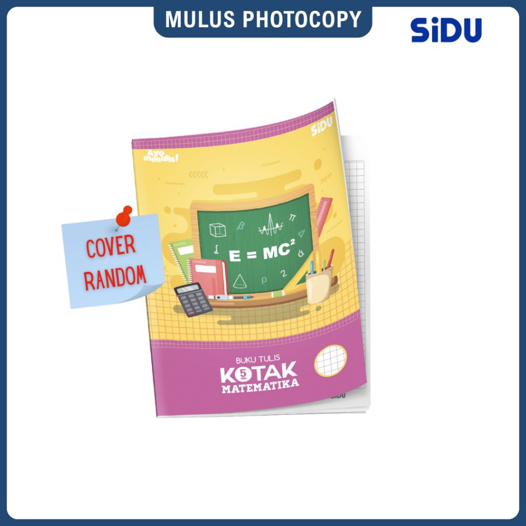 

[1 pcs] SiDU Buku Kotak Kecil 5 mm (Cover Random) Buku Tulis Kotak Matematika