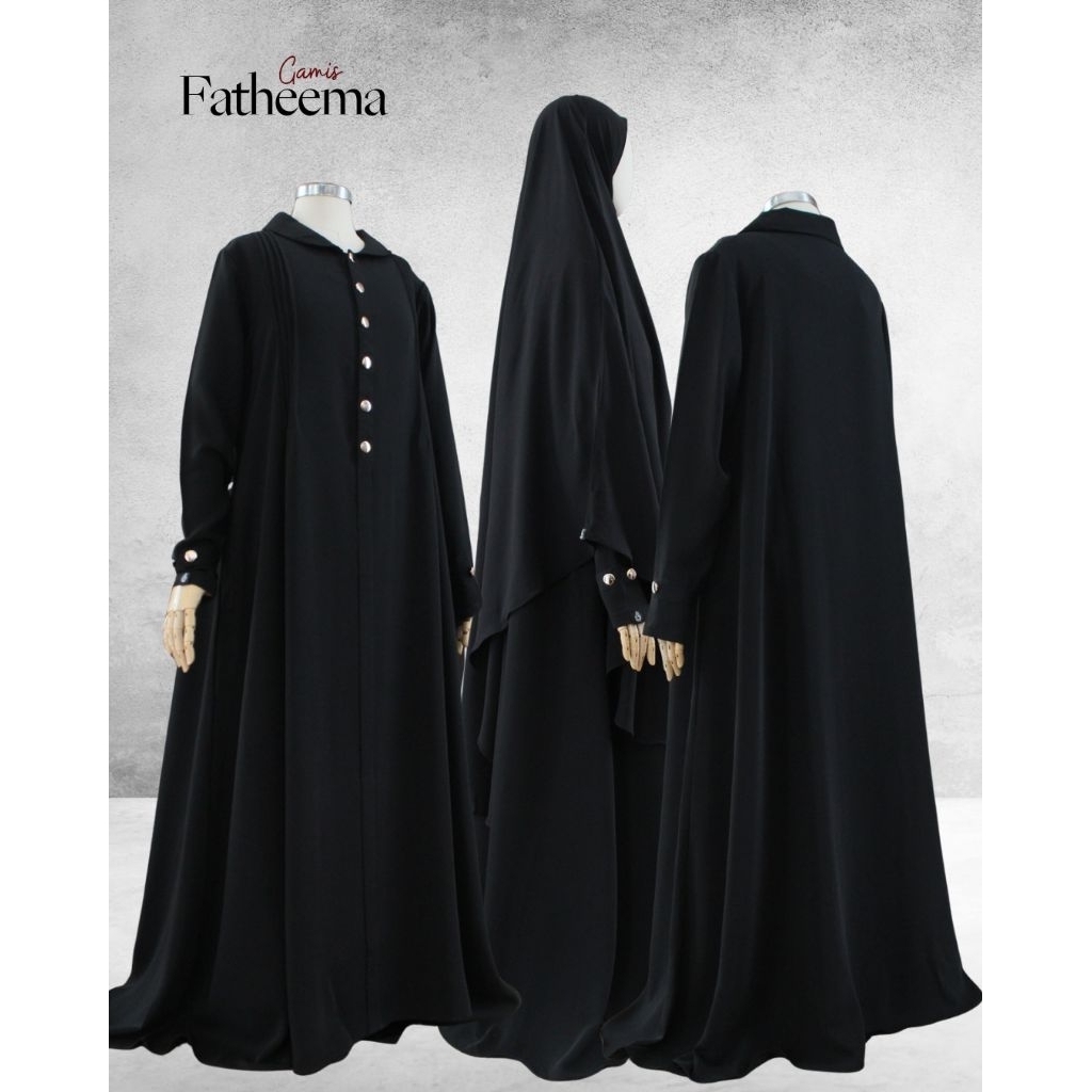 ABAYA/GAMIS SPECIAL BLACK ABAYA ASIYAH / ANTI UV / MINA  / MAZEN