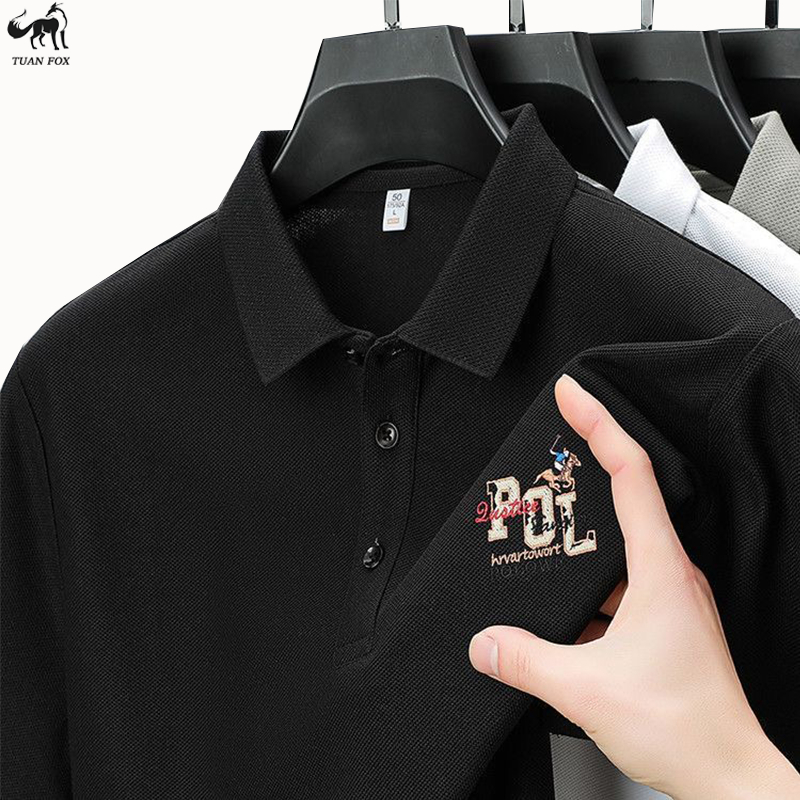 Tuan Fox Baju kaos kerah pria polo shirt pria original dewasa embroidered kaos berkerah pria premium