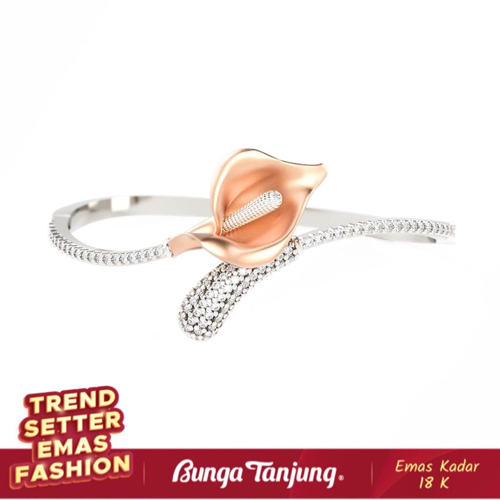 GELANG CALLA LILY - SDW GOLD - EMAS 18K - BUNGA TANJUNG GOLD